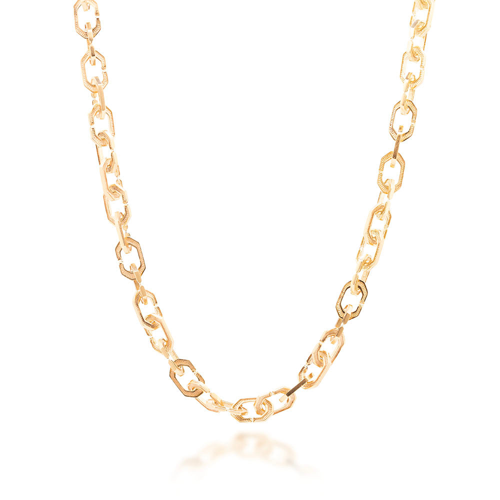 Octagonal Truss Link Necklace – Danny Eliav Jewelry