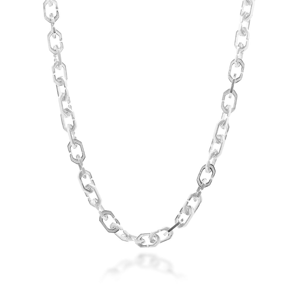 Octagonal Truss Link Necklace – Danny Eliav Jewelry