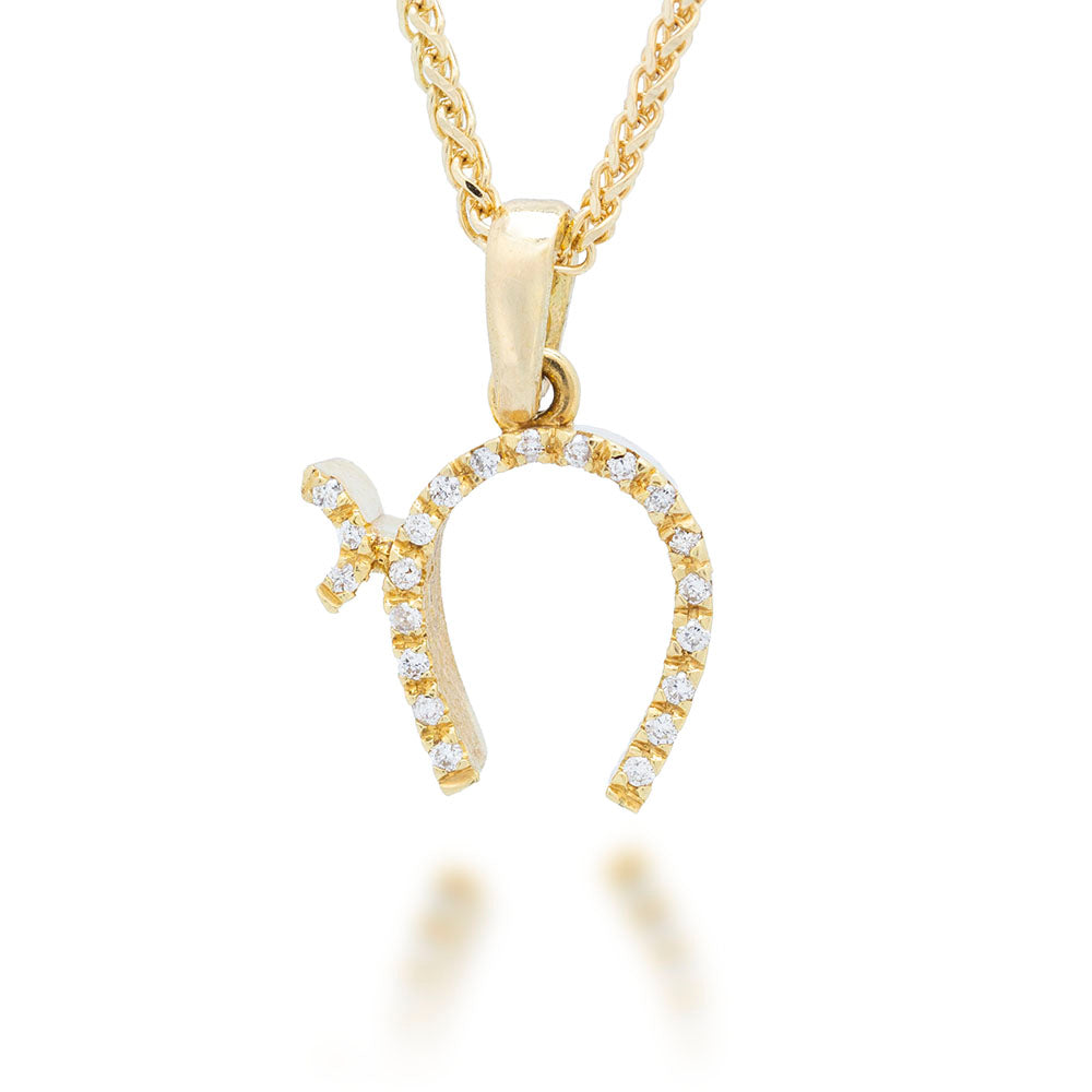 Chai Pendant In Cursive Hebrew Letters with Diamonds – Danny Eliav Jewelry